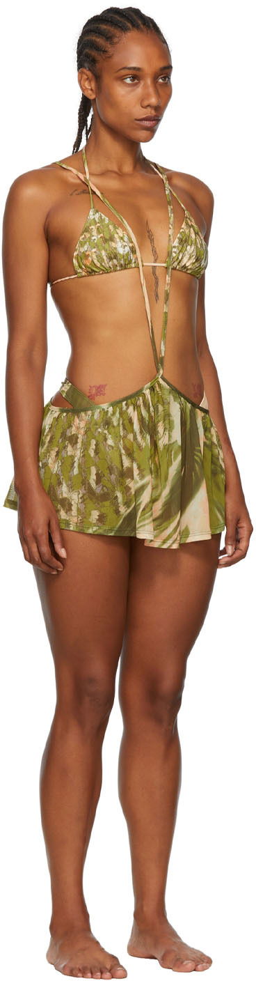 Badetøj Collina Strada Collina Strada Exclusive Recycled Nylon Bikini Grøn | XX2125, 1