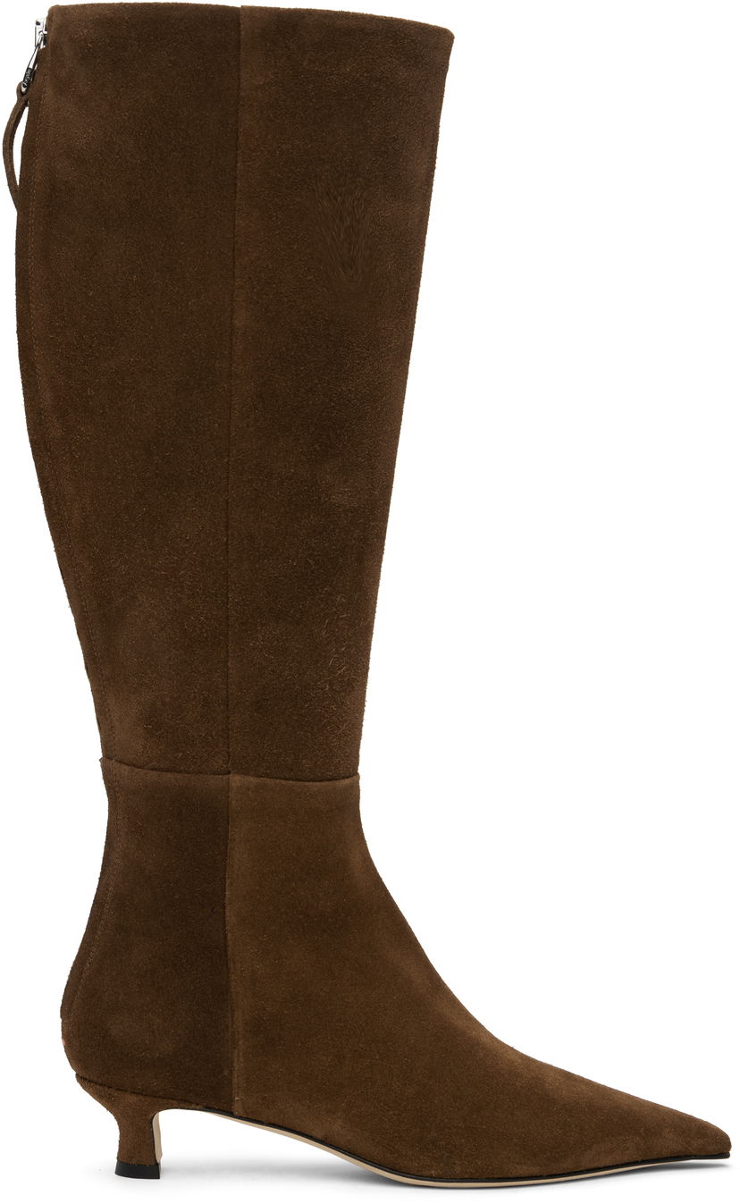 Tøj Aeyde Aeyde Zazie Suede Tall Boots Brun | A11-KB-ZAZSS35KT-223-990-022