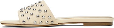 Tilbehør Aeyde Aeyde Anna Studded Leather Sandals Beige | A11-FS-BRNS08FL185-SS25-100-007, 2