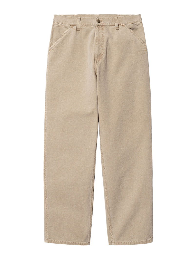 Bukser Carhartt WIP Single Knee Dearborn Canvas 12oz Relaxed Straight Fit Pants Dusty Beige | I026463_07E_FH, 0