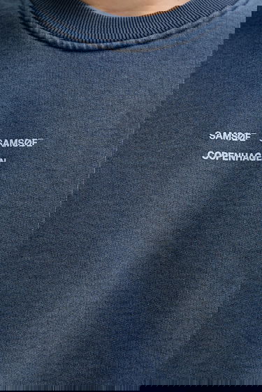 Sweatshirt Samsoe Samsoe Samsoe Samsoe SAMARCUS Sweatshirt Blå | M25200035, 4