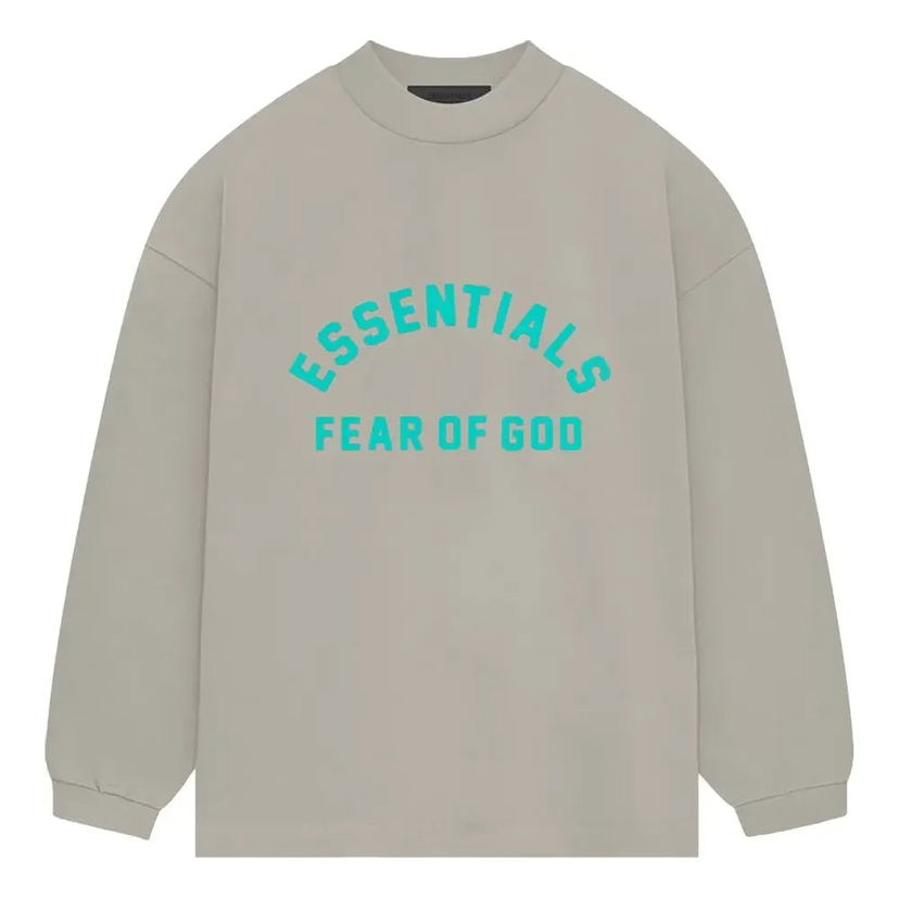 Sweatshirt Fear of God Essentials Heavy Jersey Long-Sleeve T-shirt Grå | 125SP242015F