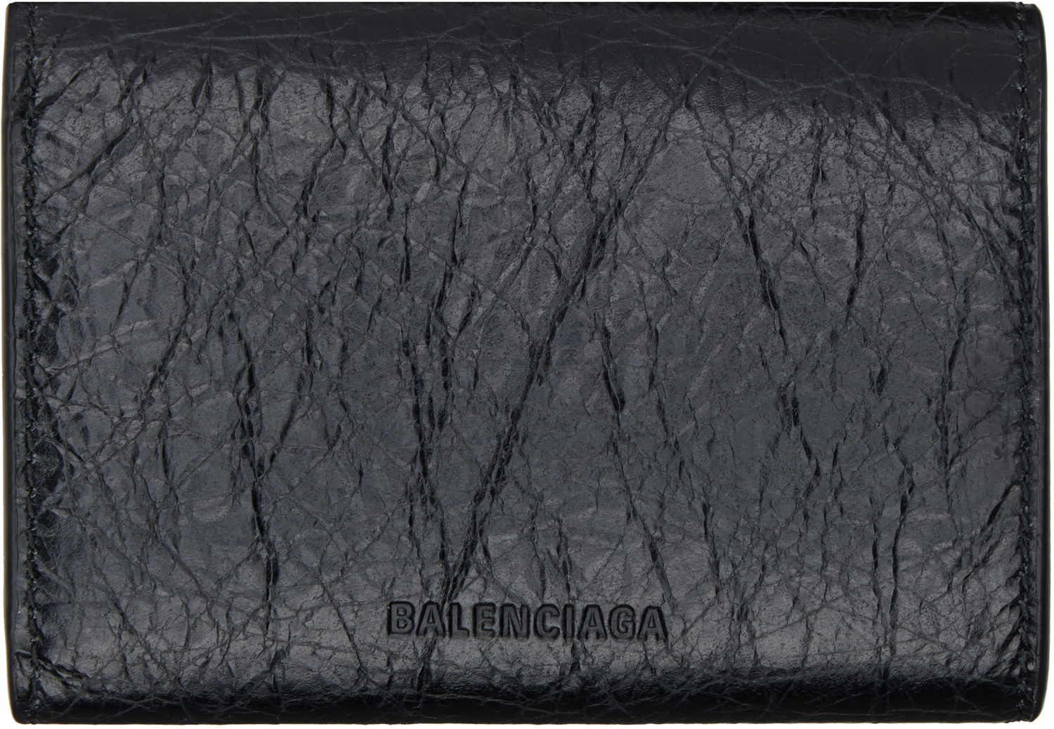 Tegnebog Balenciaga 'Le City' Mini Leather Wallet Sort | 810669 2ABFY, 1