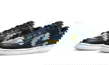 Sneakers og sko Nike Dunk Low Retro Premium "Graffiti Pack - Obsidian" Mørkeblå | DM0108-400, 2