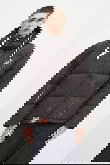 Puffer jakke AAPE by A Bathing Ape AAPE Main Down Jacket Sort | AAPDNM7665XXN, 0