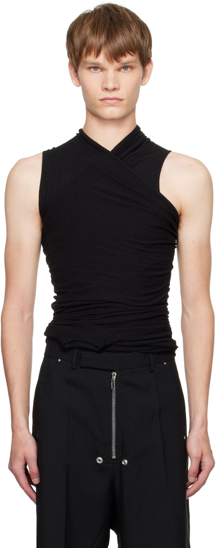 Tanktop Rick Owens Rick Owens Concordians Hollywood Banana Tank Top Sort | RU02E1159 JR