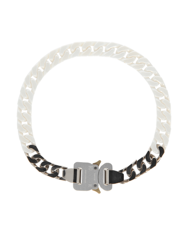 Halskæde 1017 ALYX 9SM Ceramic Buckle Chain Necklace Hvid | AAUJW0120OT01 WTH0001, 1