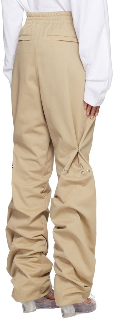 Bukser We11done We11done Banded Shirring Trousers Beige | WD-PT1-23-296-U-BG, 2