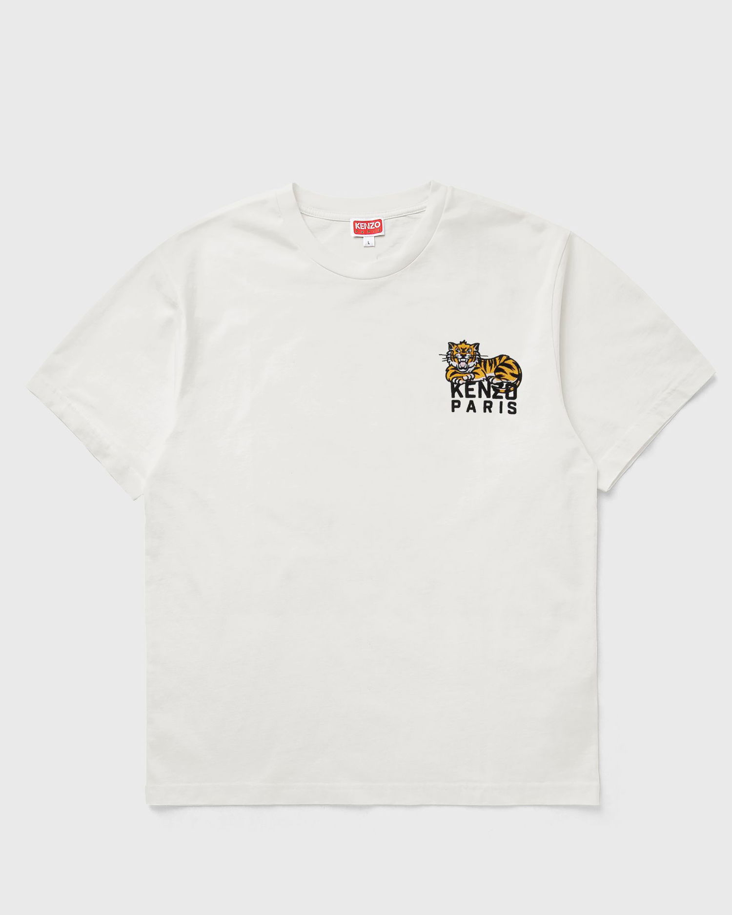 T-shirt KENZO Happy Tiger Embroidered T-Shirt Hvid | FF65TS2554SI.02, 0