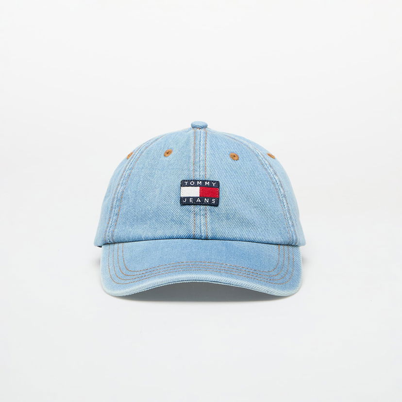 Kasket Tommy Hilfiger Tommy Jeans Heritage Denim Cap Blå | AW0AW17312 1AA