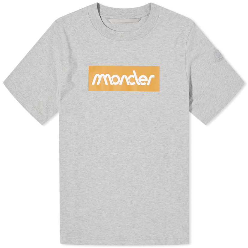 T-shirt Moncler Logo T-Shirt Grå | 8C000-52-89AJS-986