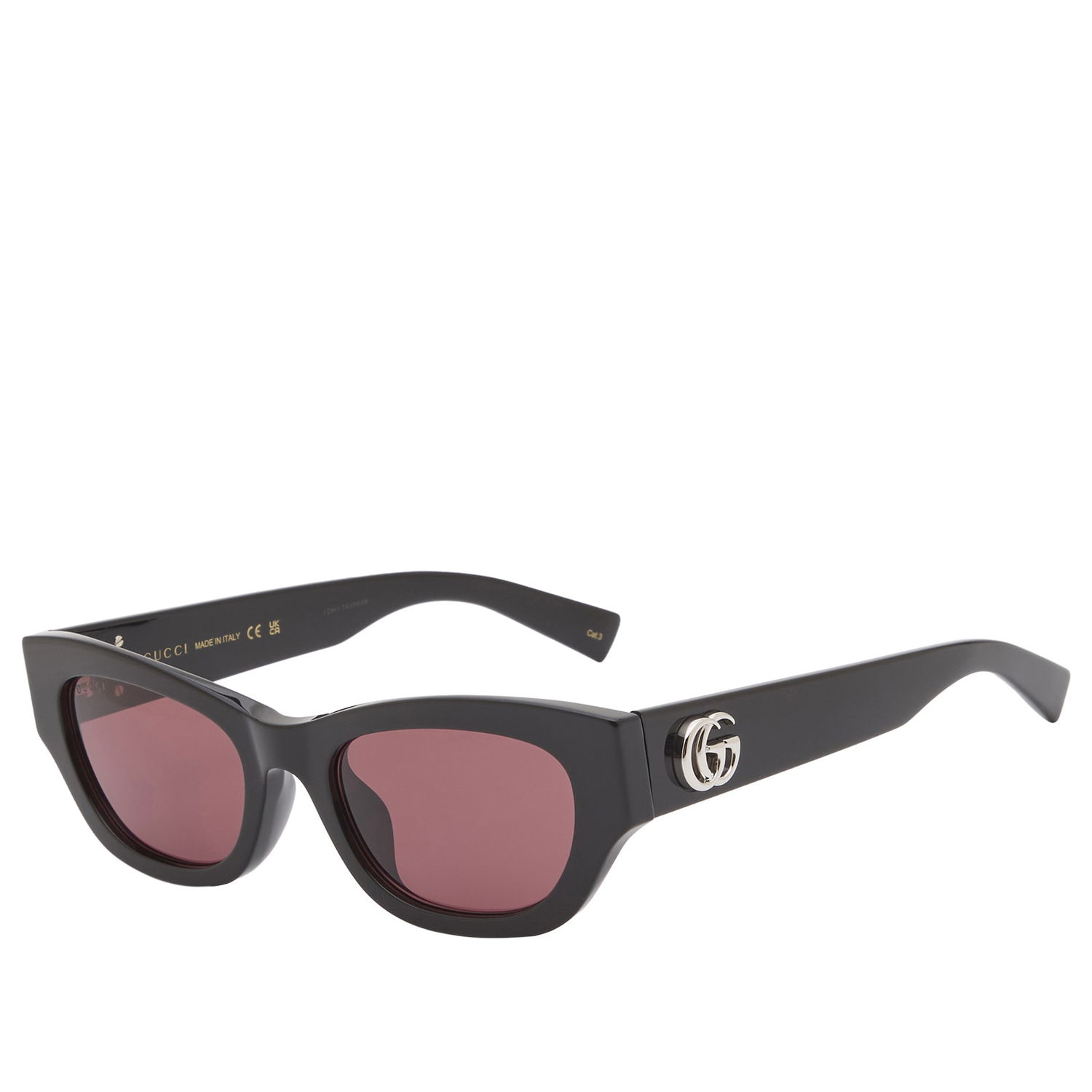 Solbriller Gucci Cat Eye Chunky Frame Sunglasses Sort | GG1954SA-004, 0