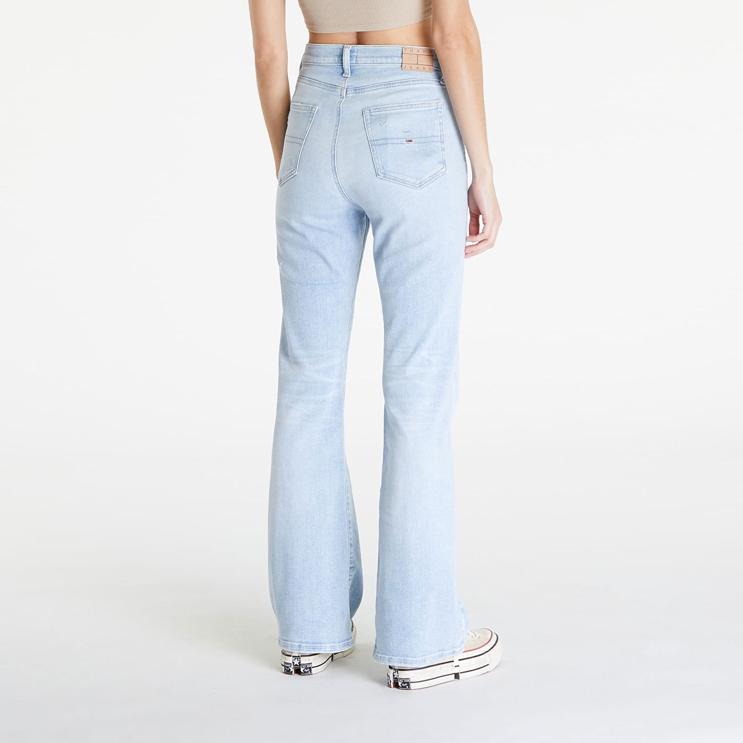 Jeans Tommy Hilfiger Sylvia High Rise Skinny Flared Jeans Denim Light Blå | DW0DW18332 1AB, 1