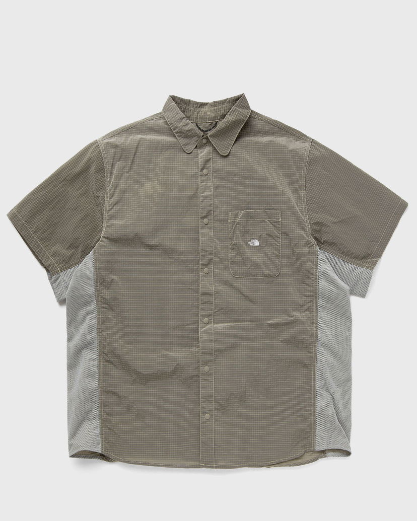 Skjorte The North Face Short Sleeve Mixed Fabric Shirt Grøn | NF0A8CKH3X41