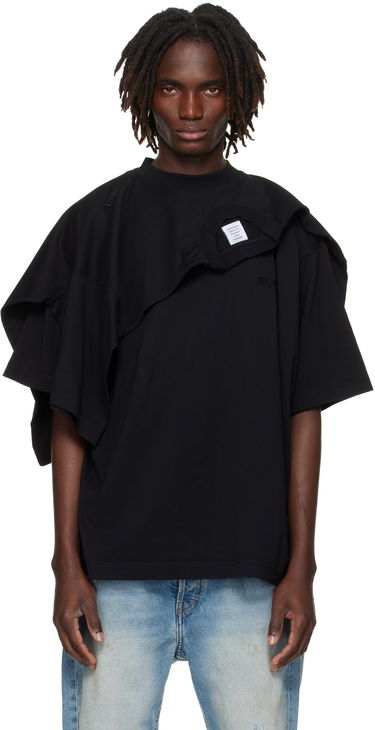 T-shirt VETEMENTS VETEMENTS Double Layered T-Shirt Sort | UH76TR400B, 0