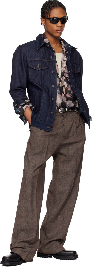 Jakke Dries Van Noten Dries Van Noten Paneled Denim Jacket Blå | 251-020503-1552, 3