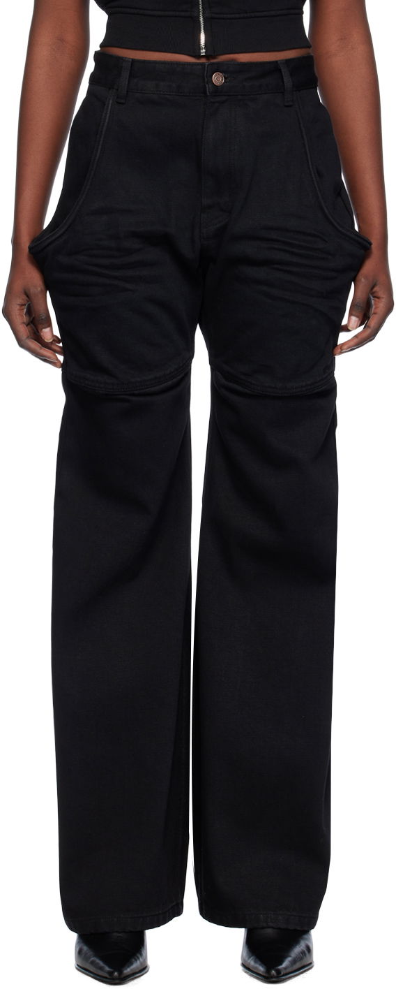 Cargo bukser We11done Wire Cargo Pants Sort | WD-DP0-24-328-W-BK, 0