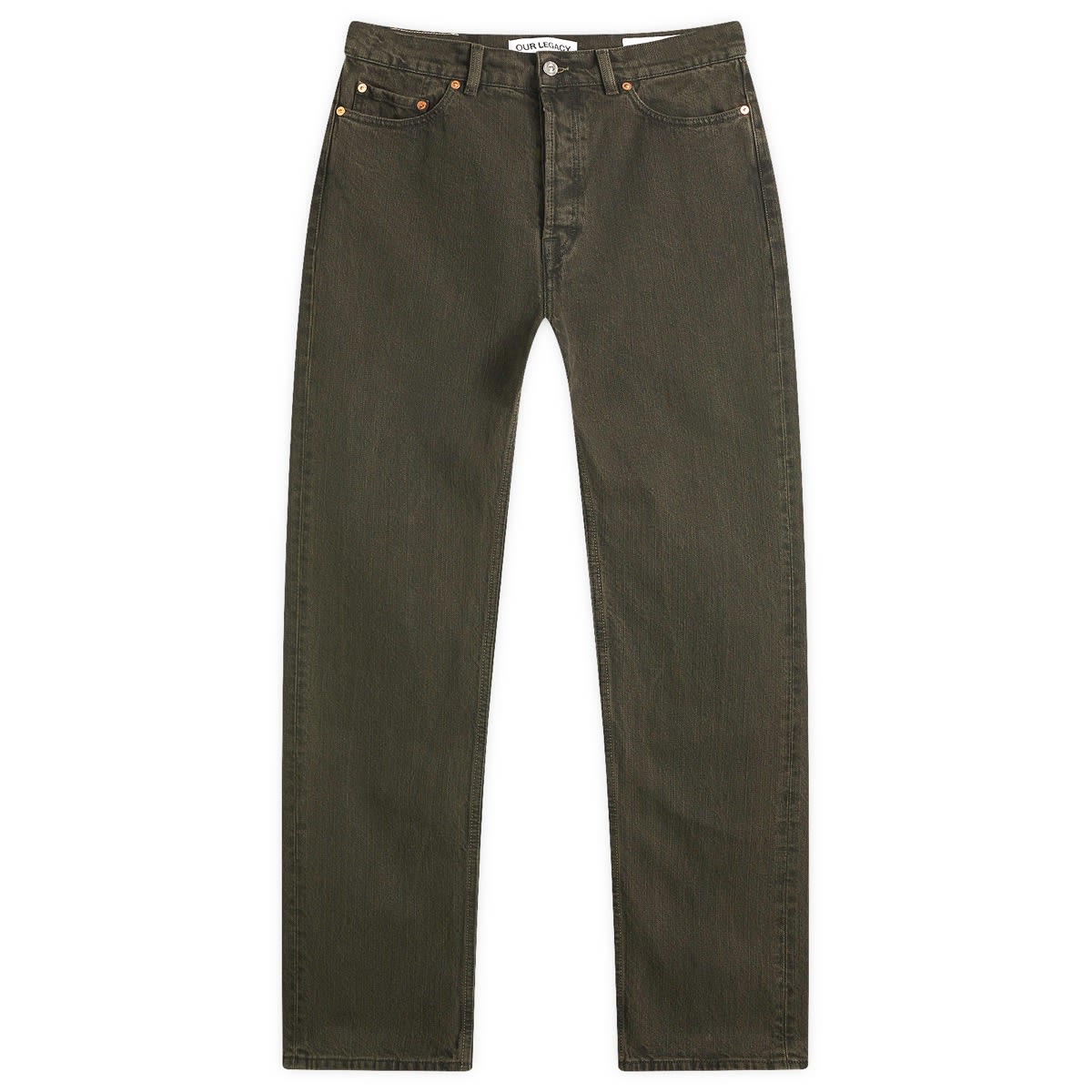 Jeans OUR LEGACY Our Legacy First Cut Jeans, Size 34 Grøn | M2255FO, 1