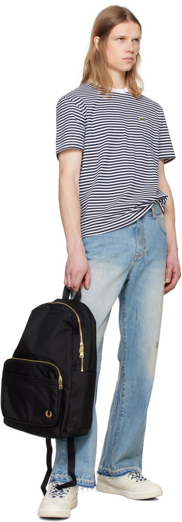 Rygsæk Fred Perry Fred Perry Textured Nylon Backpack Sort | L9258, 3