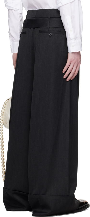 Bukser Simone Rocha Simone Rocha Wide Leg Multi Belt Loop Trousers Sort | 4159 1217, 2