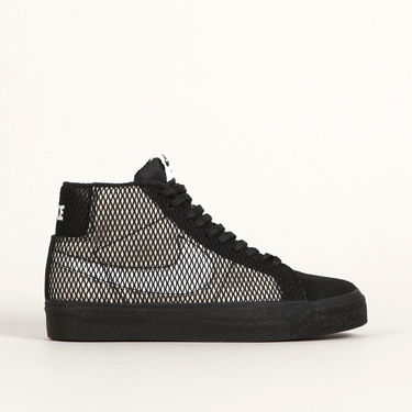 Sneakers og sko Nike SB Blazer Mid Prm Mesh White Black Sort | FN6038-100, 6