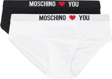 Trusser Moschino Moschino 'My Valentine' Two-Pack Briefs Hvid | 251V11310 4402 1555, 0