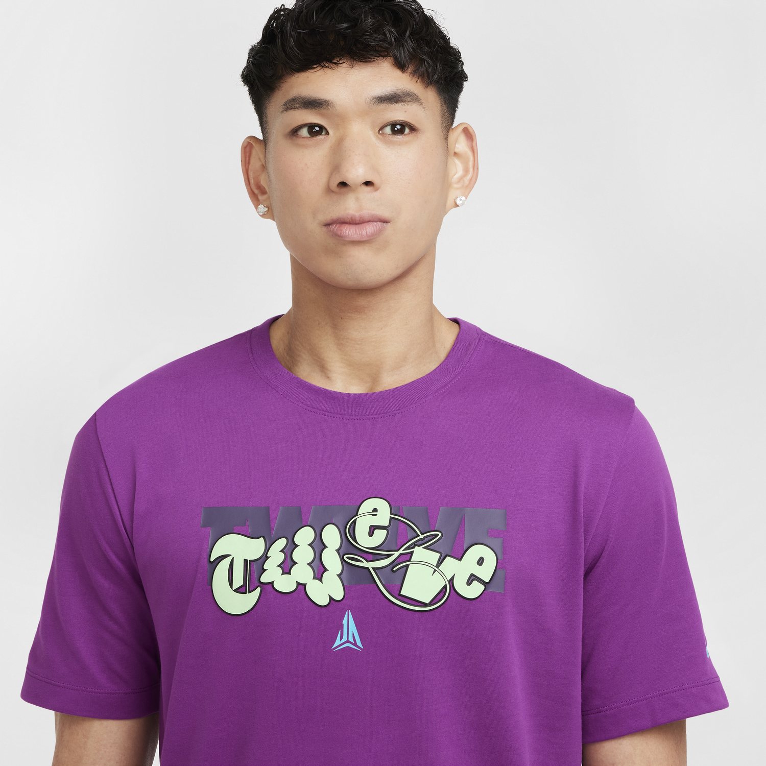 T-shirt Nike Ja Basketball T-shirt Print Purple Lilla | HF6193-505, 1