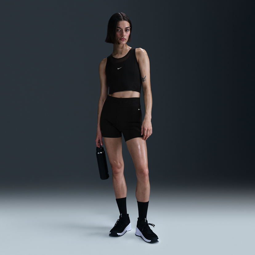Tanktop Nike Pro Sculpt High-Waisted 5" Bike Shorts Sort | HJ1178-010
