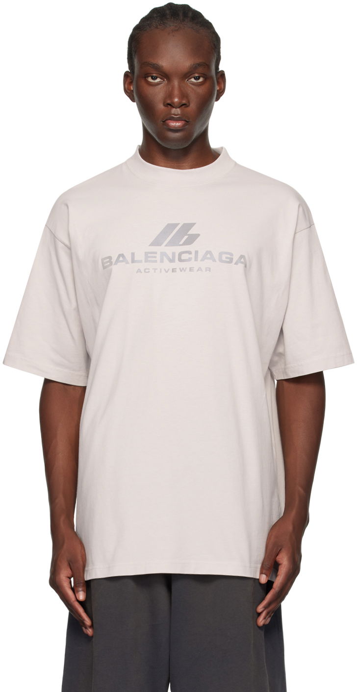 T-shirt Balenciaga Off-White 'Activewear' T-Shirt Hvid | 764235TQVT9