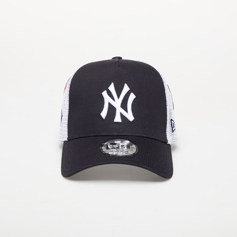 Kasket New Era 9FORTY A-Frame Trucker MLB Multi Patch New York Yankees Cap Mørkeblå | 60667553
