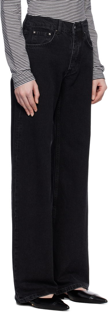 Jeans Anine Bing Hugh Black Denim Jeans Sort | A-06-1134-009, 1