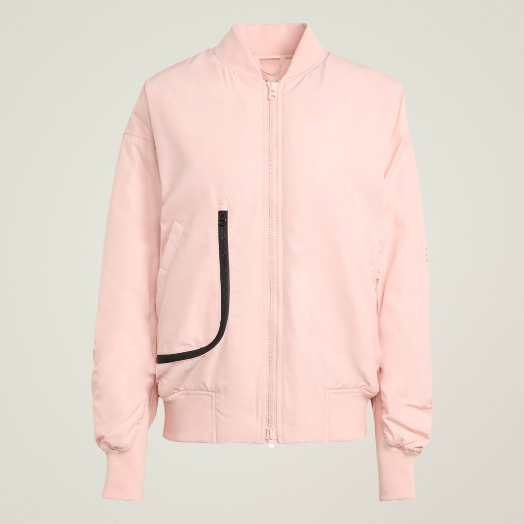 Bomberjakke adidas Performance Stella McCartney True Nature Woven Bomber Jacket Lyserød | JF8467, 0