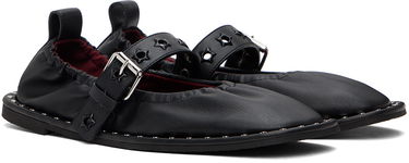 Sneakers og sko Stella McCartney Stella McCartney Star-Studded Ballerina Flats Sort | 810429W1IL0, 3