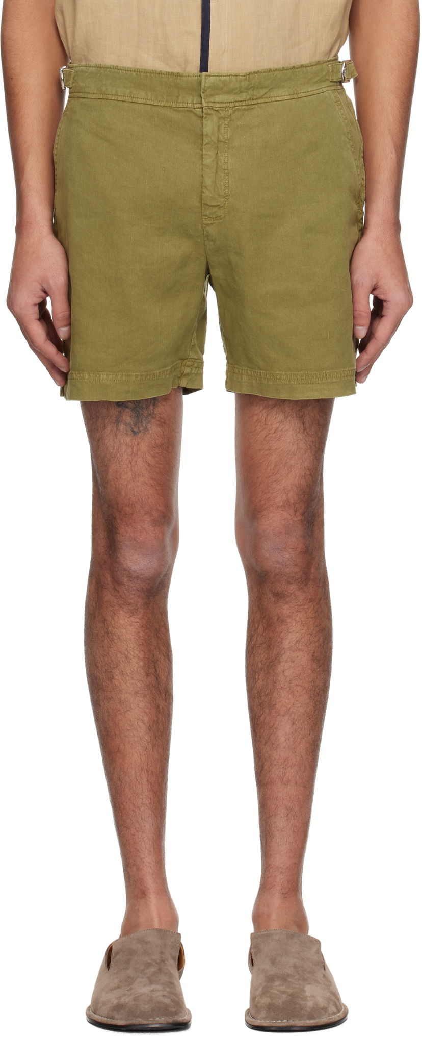 Badetøj Orlebar Brown Orlebar Brown Bulldog Garment Dye Shorts Grøn | 280314