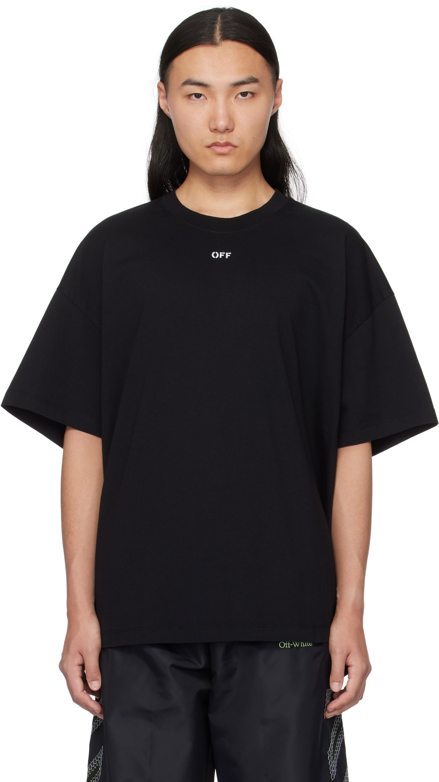 T-shirt Off-White Off-White Stamp Oversize T-Shirt Sort | OMAA161C99JER0011001, 0