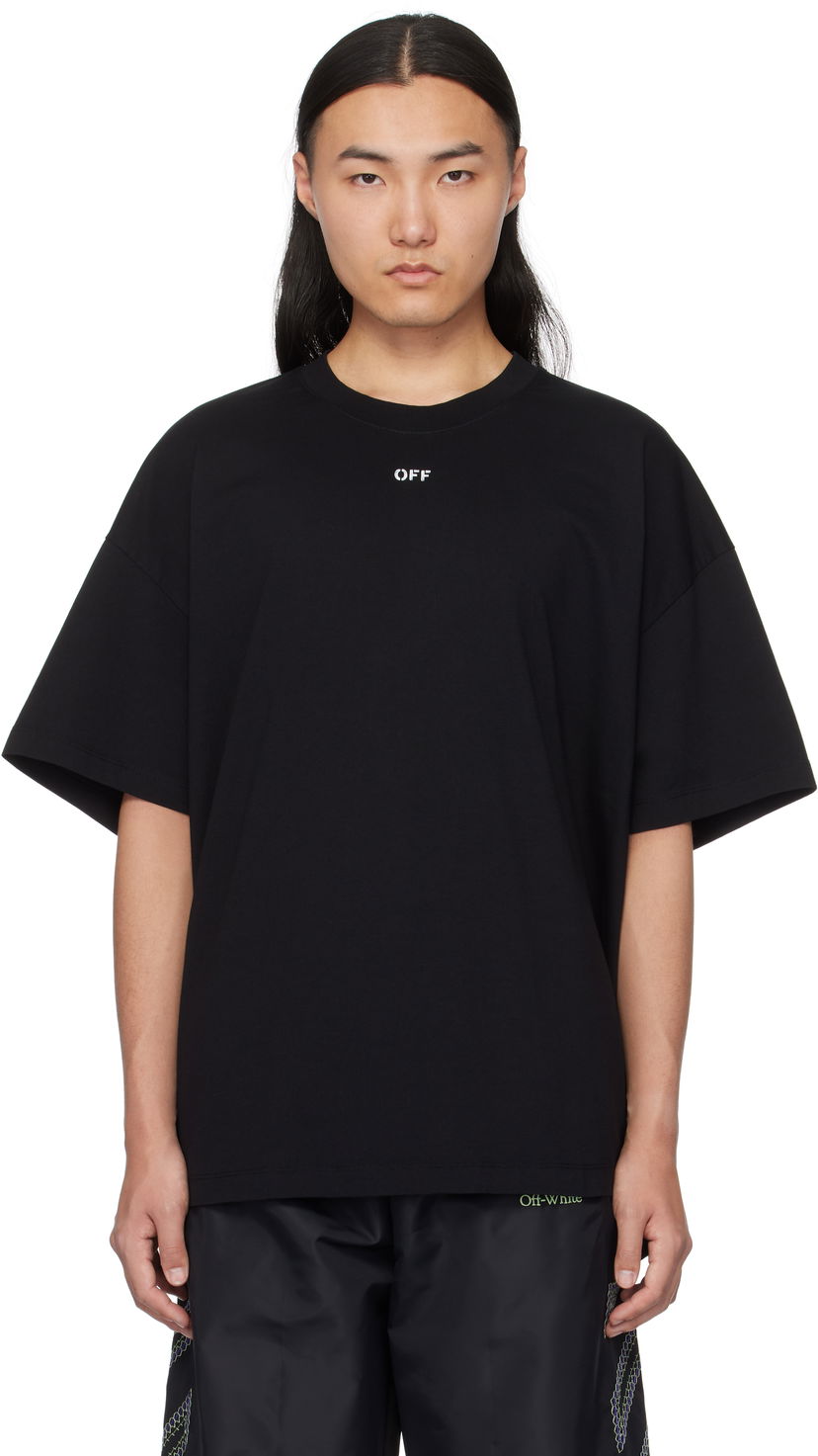 T-shirt Off-White Off-White Stamp Oversize T-Shirt Sort | OMAA161C99JER0011001