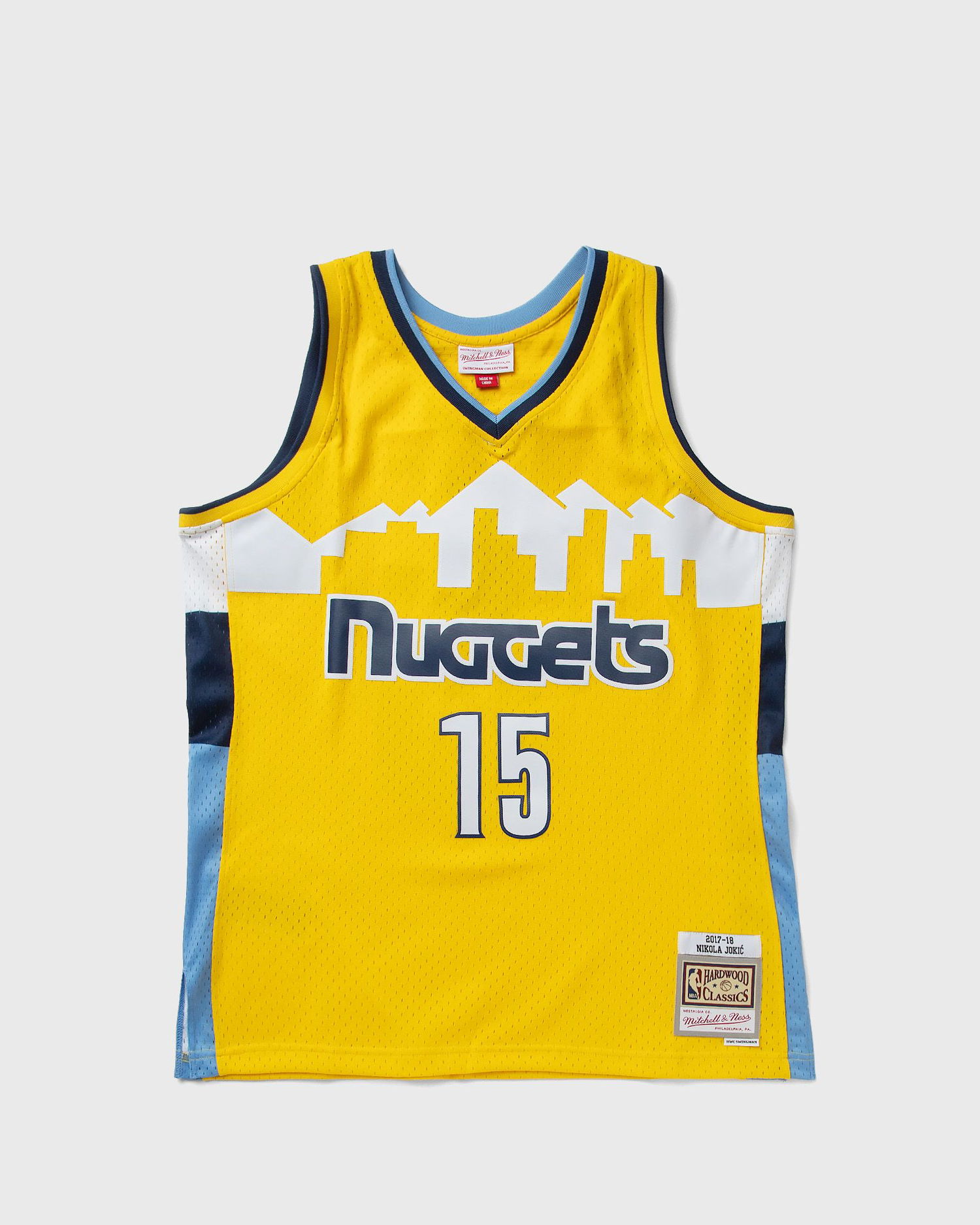 Jersey Mitchell & Ness Denver Nuggets 2017 Nikola Jokic #15 Swingman Jersey Gul | JY11638-DNUYELL, 0