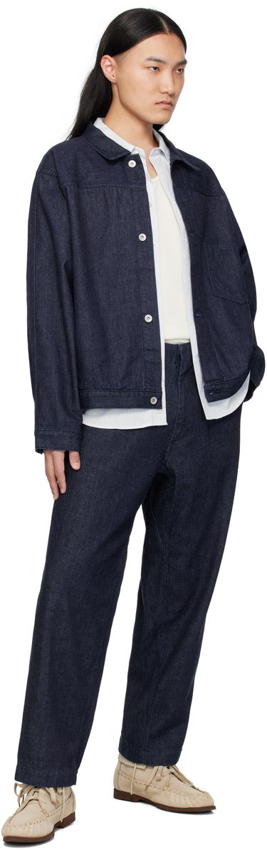 Jakke NANAMICA Nanamica Short Denim Jacket Blå | S25SA081U, 3