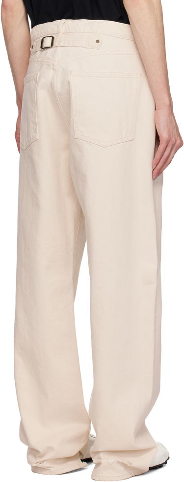 Jeans Maison Margiela Maison Margiela Buckle Jeans Beige | S50LA0238 M30026, 2