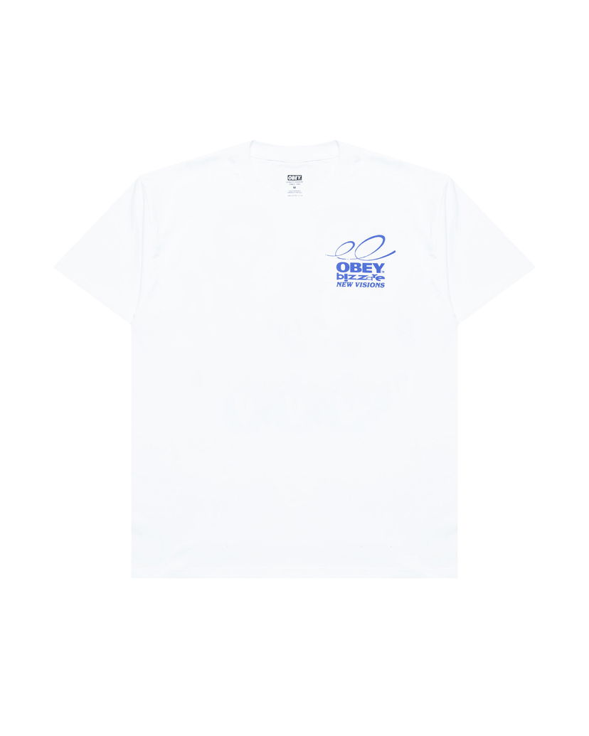 T-shirt OBEY Obey Bizarre New Visions T-Shirt Hvid | 165264057-WHT