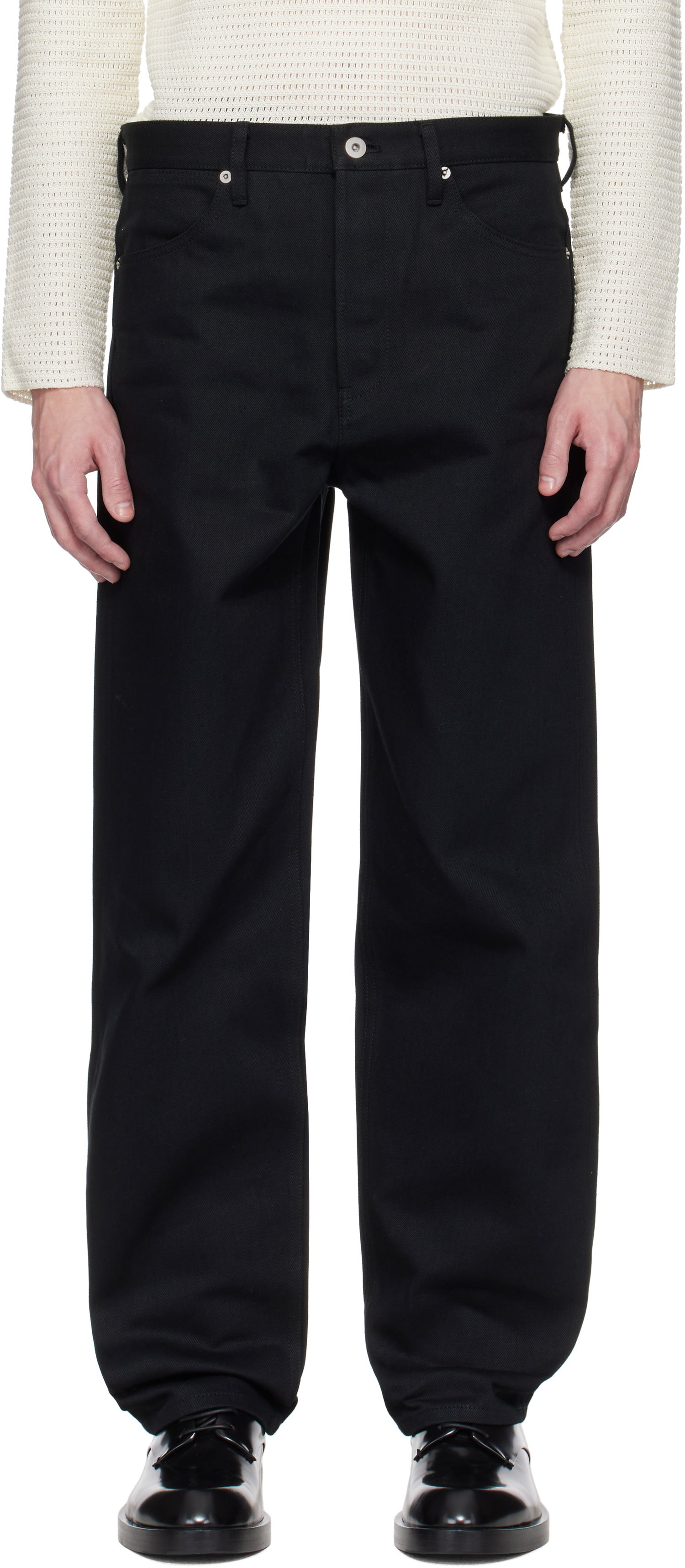 Jeans Jil Sander Jil Sander Regular Fit Jeans Sort | J23KA0101_J45288, 0