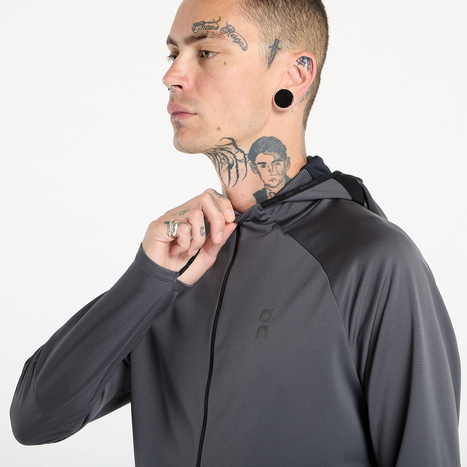 Sweatshirt On Running Climate Zip Hoodie Grå | 1ME10252608, 1