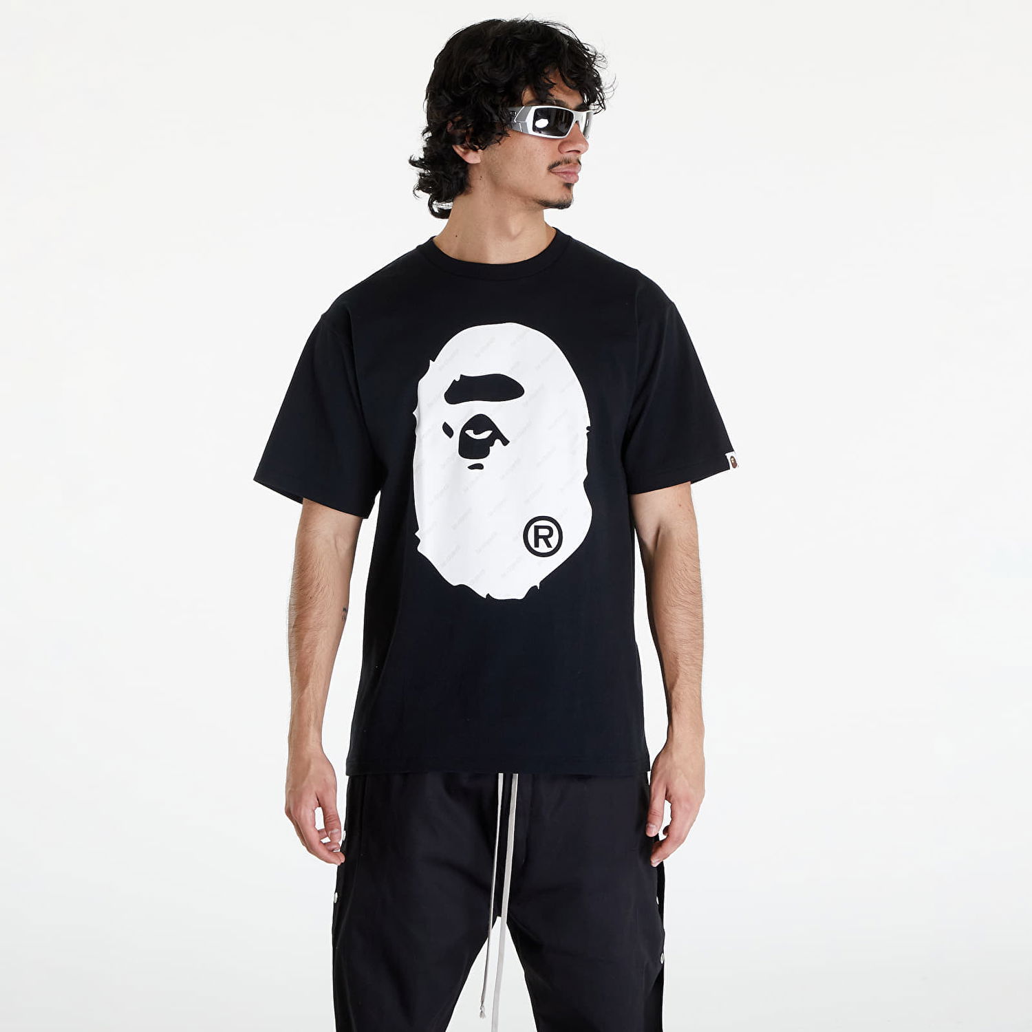T-shirt BAPE A BATHING APE Bape Hexagram Big Ape Head Tee Black Sort | 001TEK301034M BLK, 0