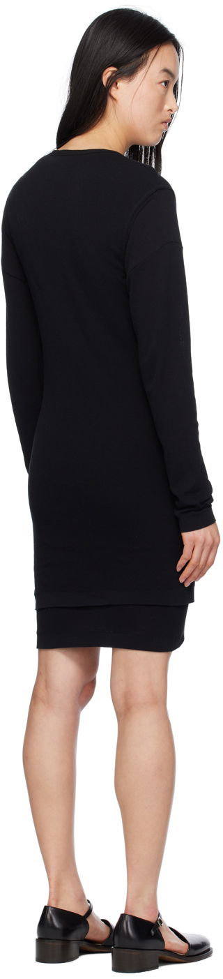 Kjole LEMAIRE Double Layer Minidress Sort | DR1066 LK1016, 2