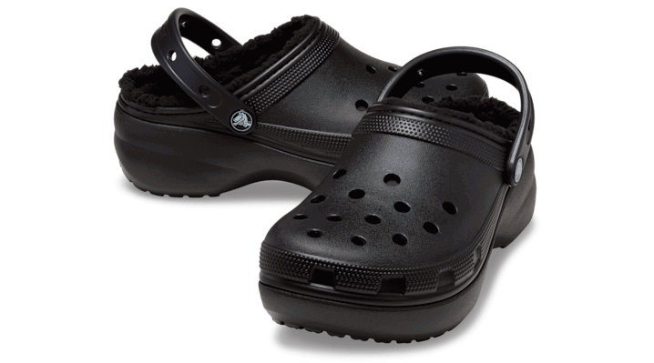 Sneakers og sko Crocs Classic Platform Lined Clogs W Sort | 207938-001, 1