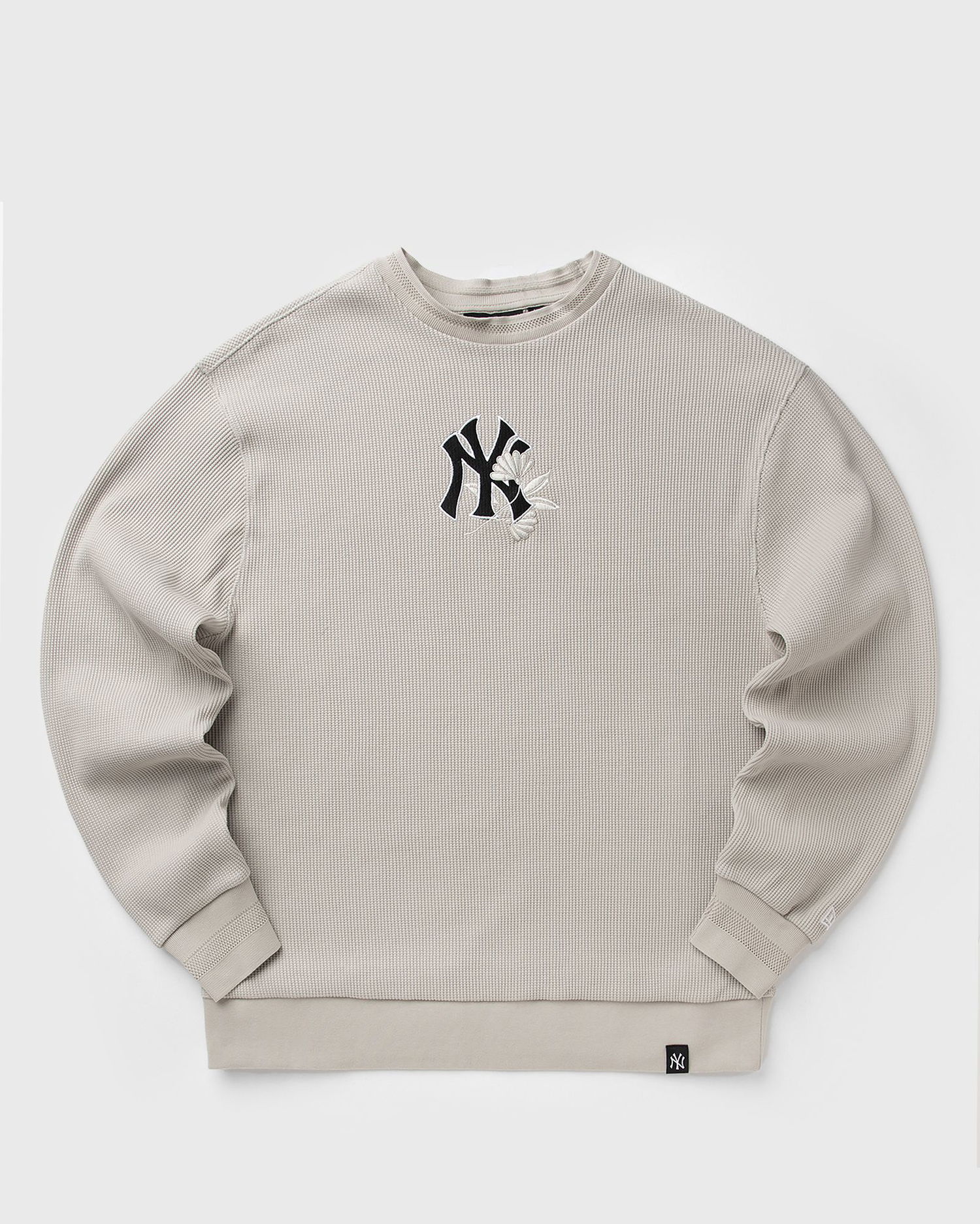 Sweatshirt New Era New York Yankees Waffle Crew Sweatshirt Beige | 60667811, 0