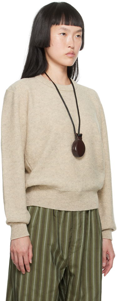 Sweater LEMAIRE Tilted Sweater Beige | TO1087 LK085, 1
