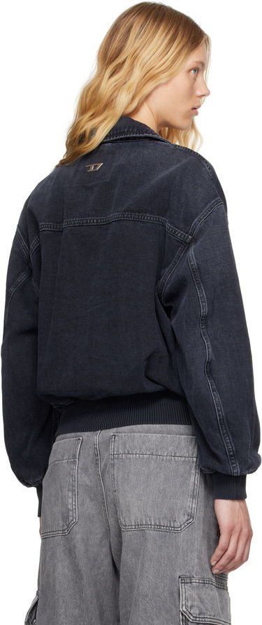 Bomberjakke Diesel D-Kurz Denim Jacket Sort | A15780 007Z9, 2