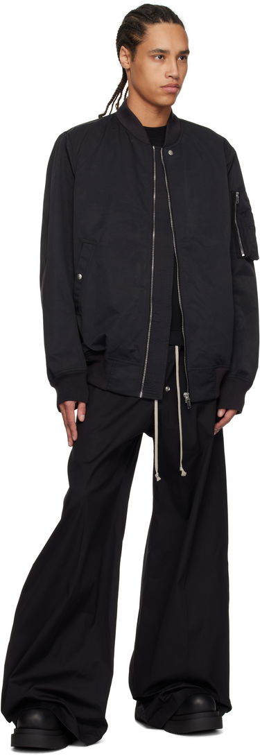 Bomberjakke Rick Owens Rick Owens DRKSHDW Hollywood Classic Flight Bomber Jacket Sort | DU01E3774 MU, 3