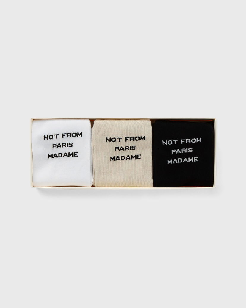 Sokker Drôle de Monsieur Le Pack de Chaussettes Slogan Flerfarvet | PERM-SK101-CO024-MC